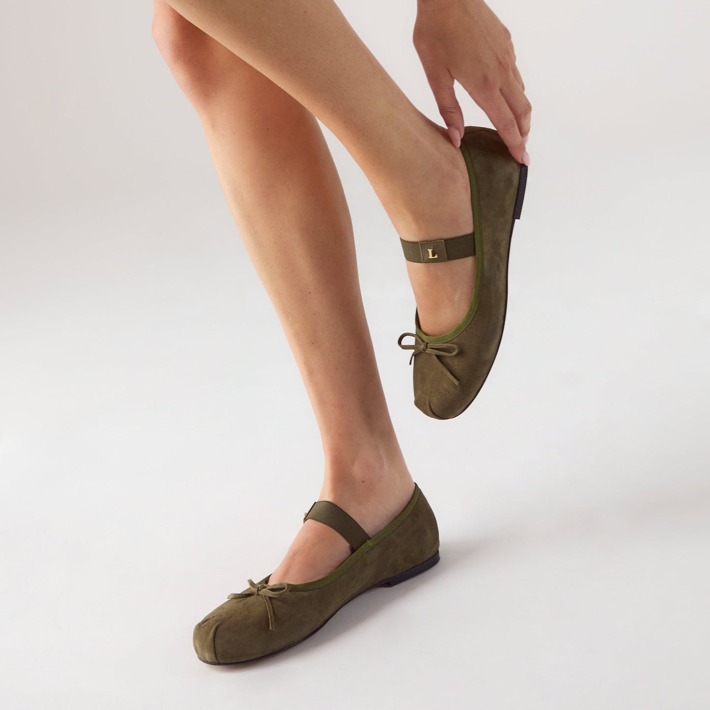 Juna Ballet Flats - Olive