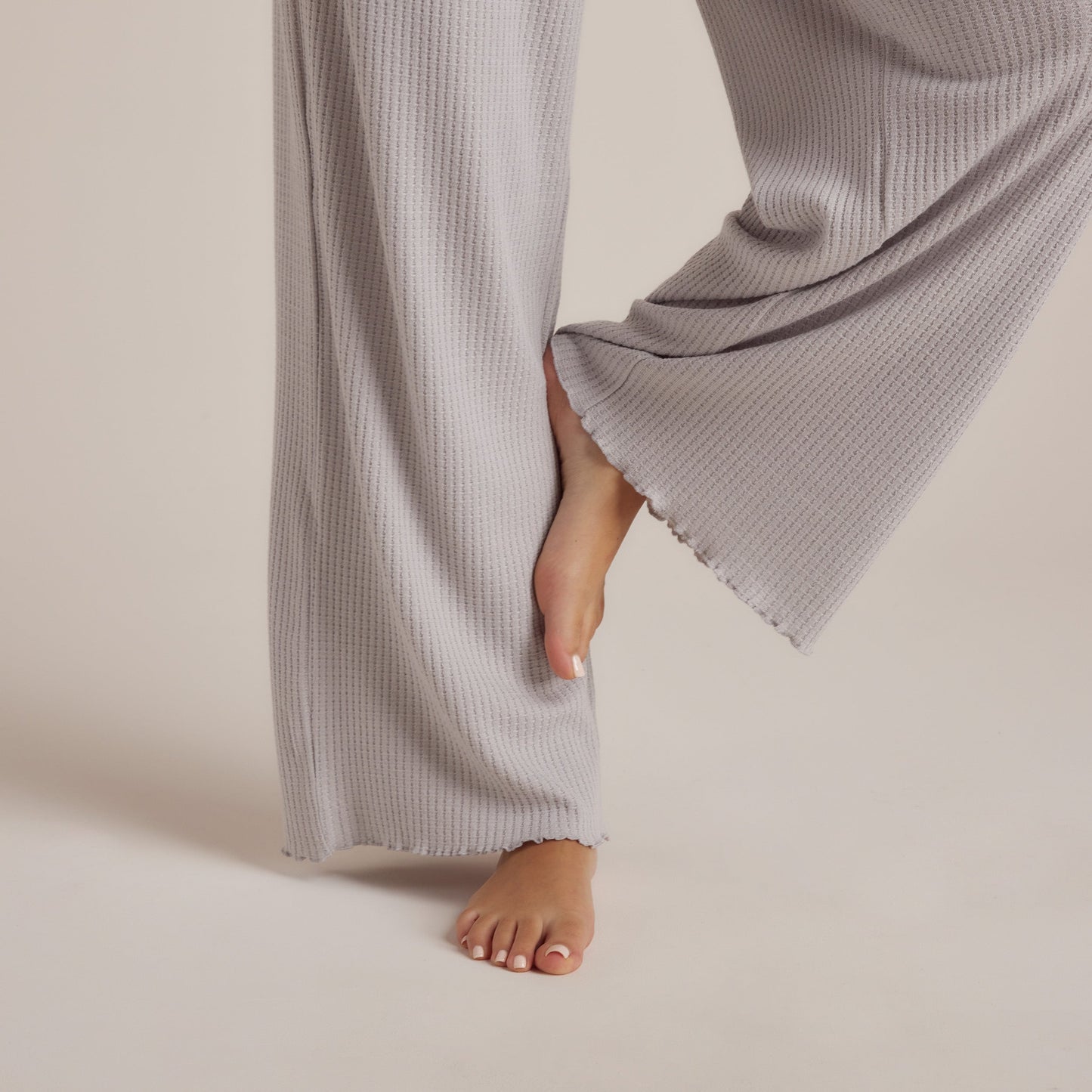 Soft Waffle Pajama Pants - Frost