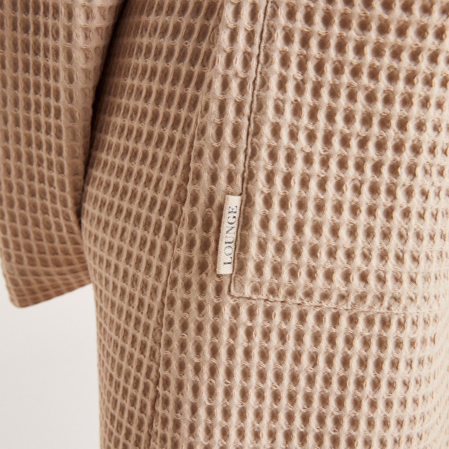 Waffle Dressing Gown - Mink