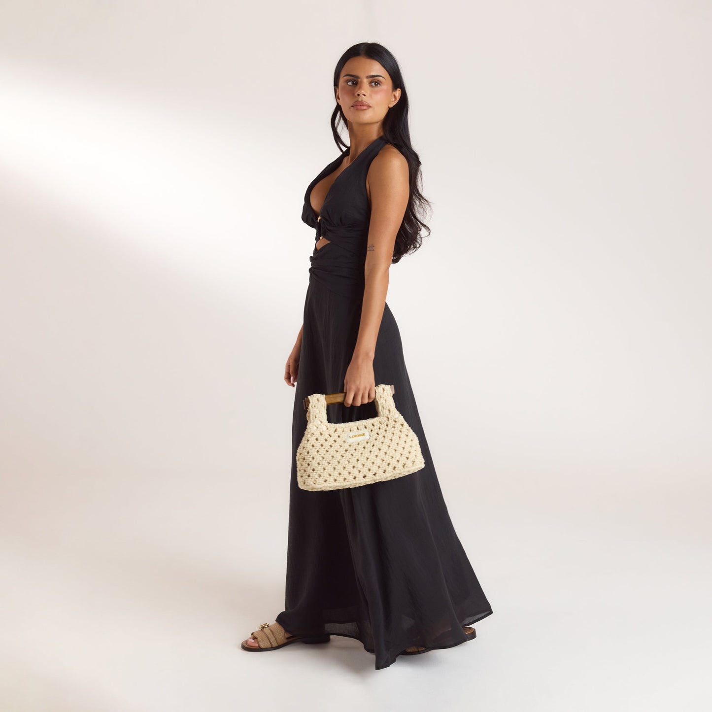 Clover Clutch Bag - Cream
