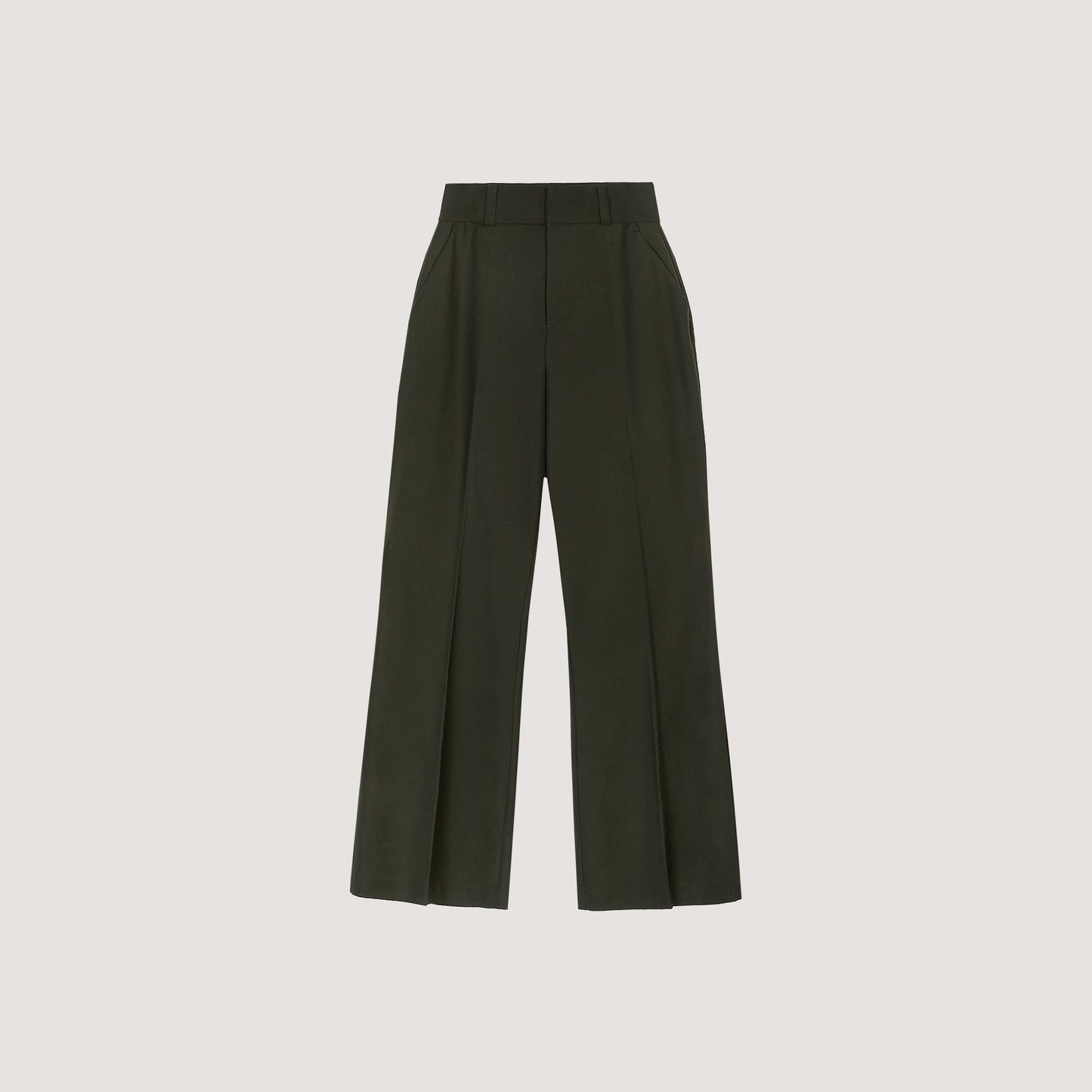 Flared Pants - Dark Green