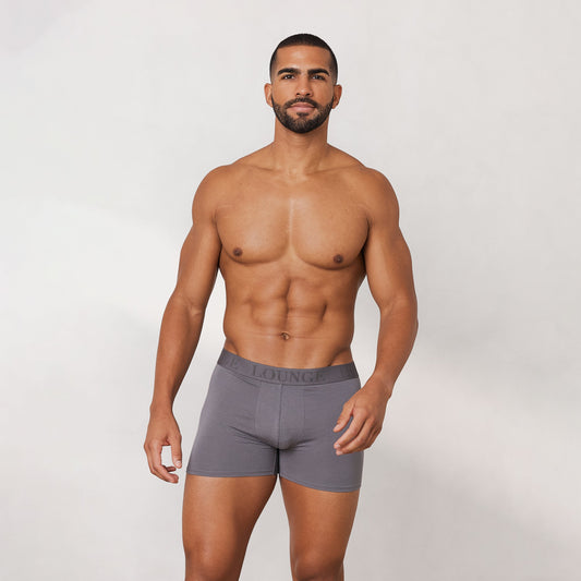 Men's Luxe Boxers (3 Pack) - Charcoal