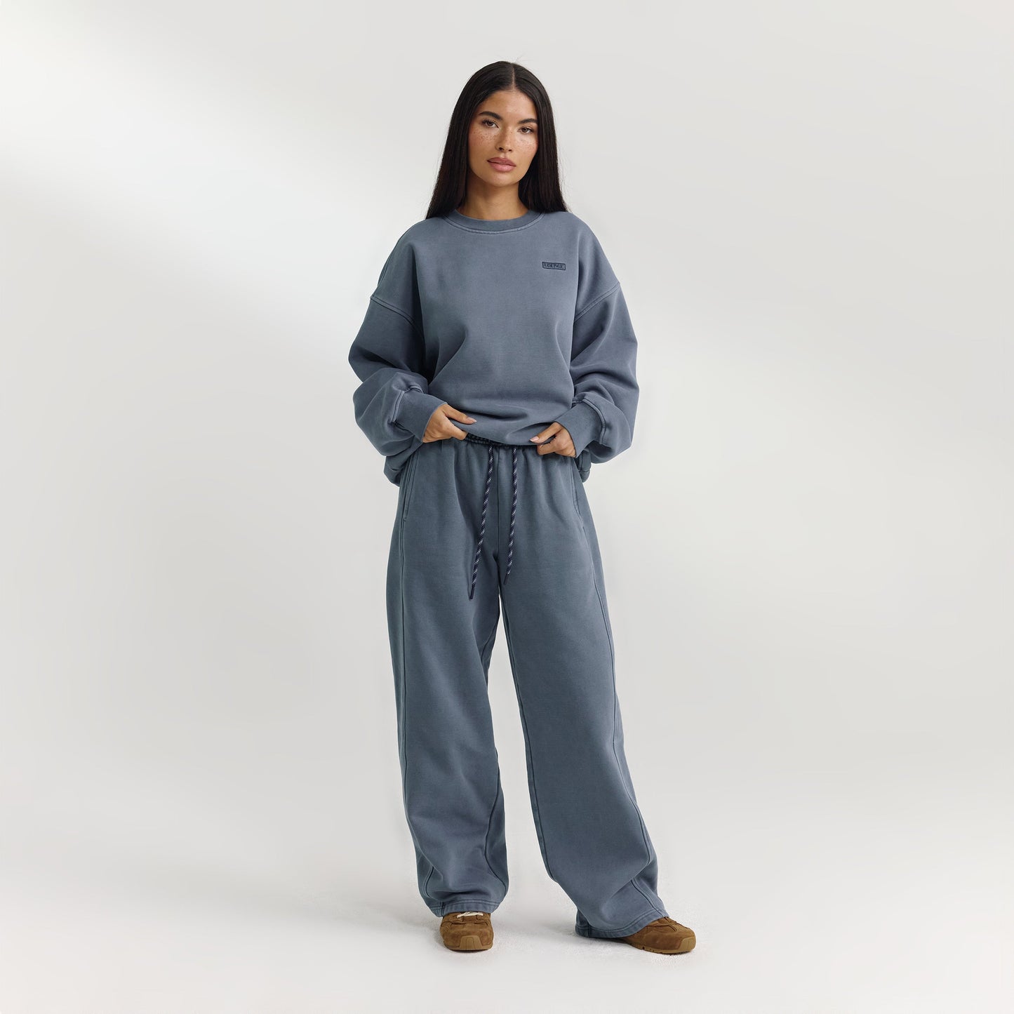 Oversized Sweater - Washed Blue