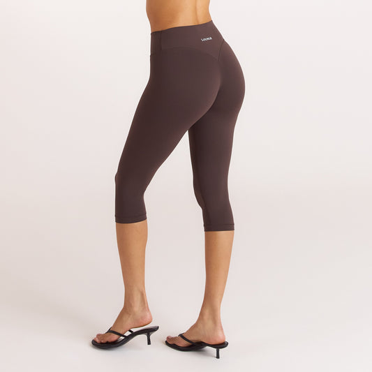 ContourSoft Capri Leggings - Dark Chocolate
