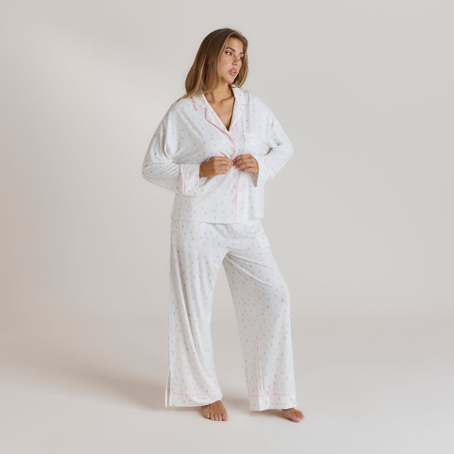 Modal Pajama Pants - Floral Print