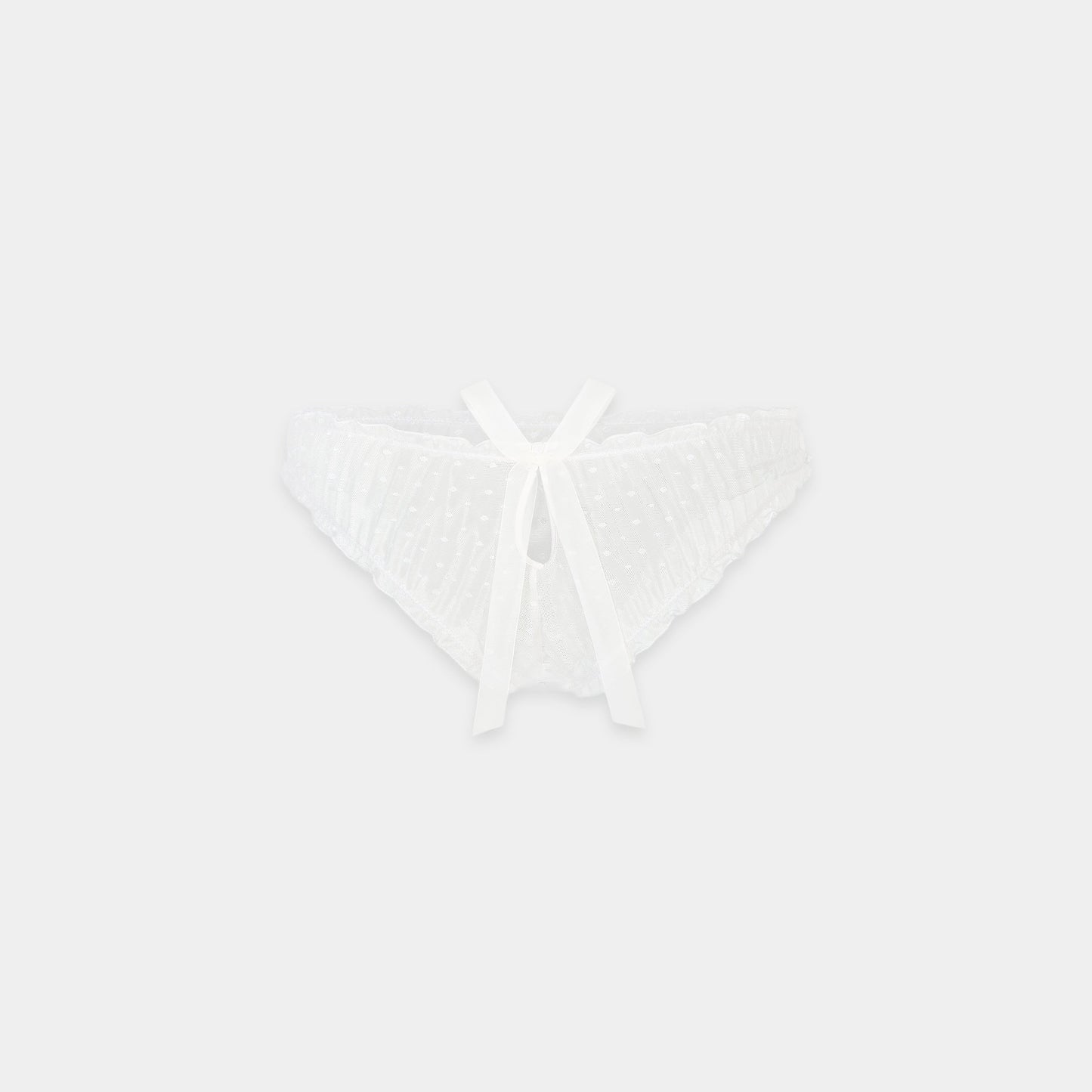 Polka Dot Brazilian Briefs - White