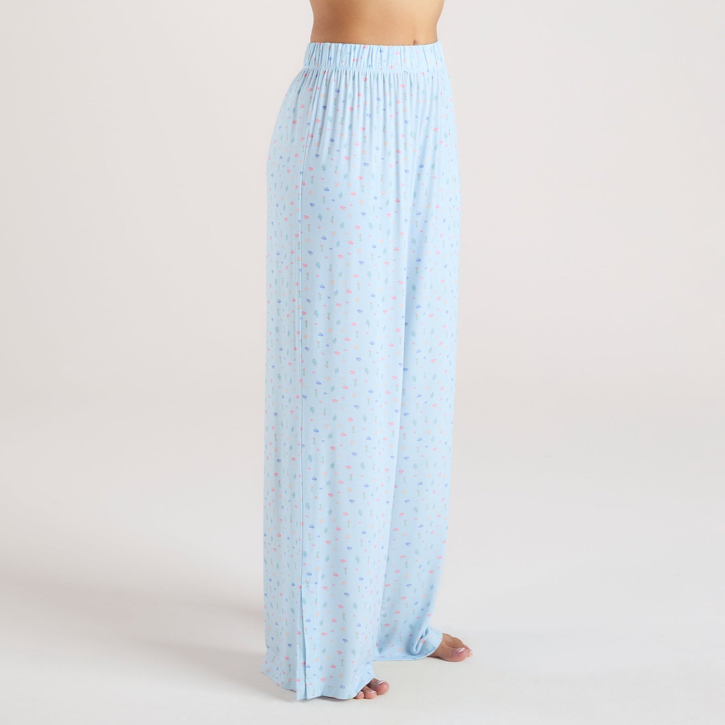 Modal Pajama Pants - Blue Floral