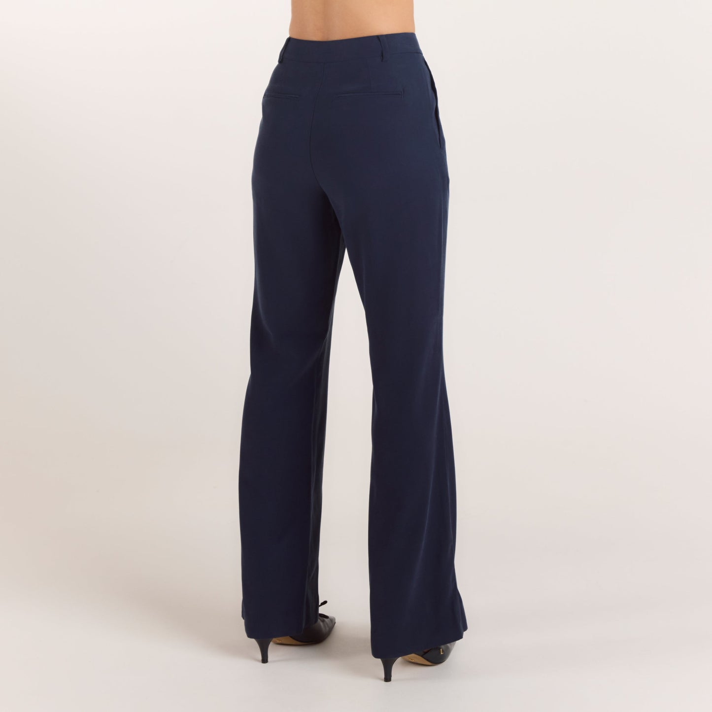 90s Straight-Leg Pants - Navy