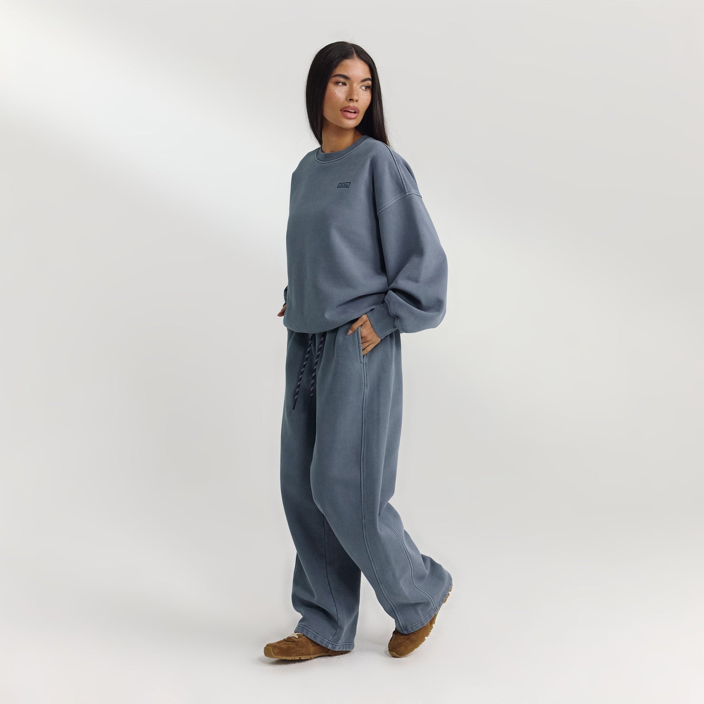 Oversized Sweater - Washed Blue