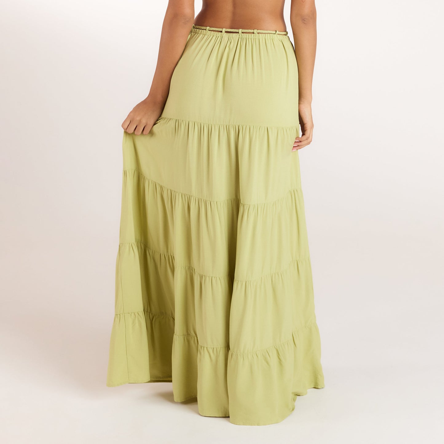 Ruched Bralette (Set) - Washed Lime