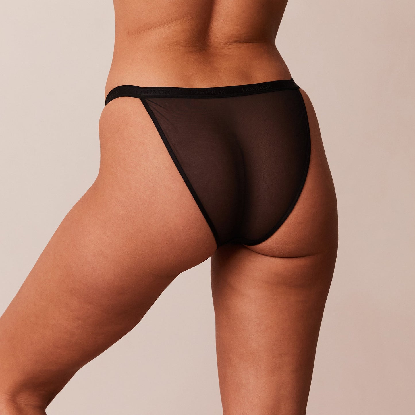 Smooth Mesh Briefs - Black