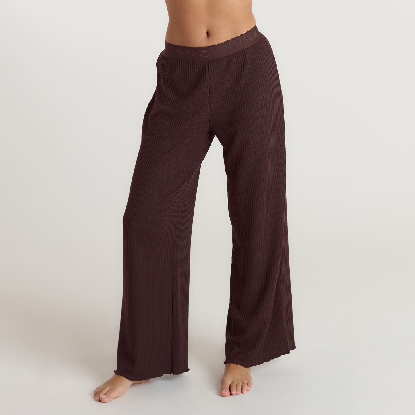 Soft Waffle Pajama Bottoms - Dark Chocolate