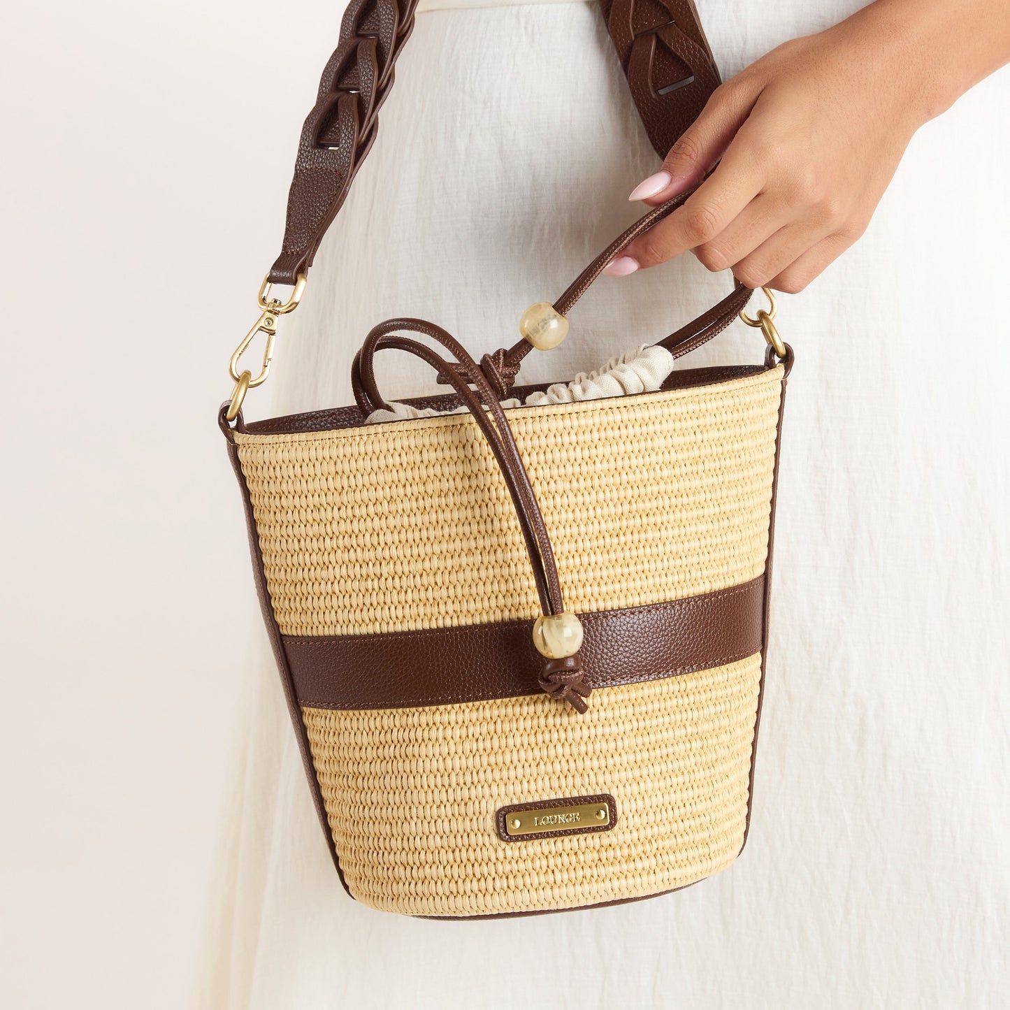 Cleo Bucket Bag - Beige