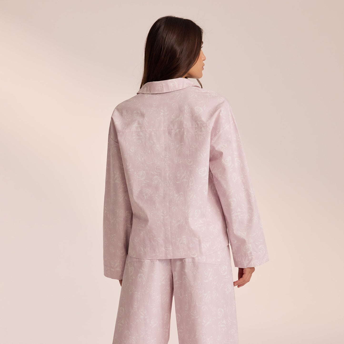 Cotton Pajama Shirt - Lilac