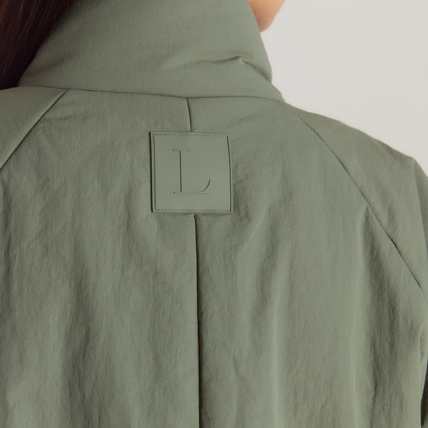 Cocoon Puffer Coat - Sage