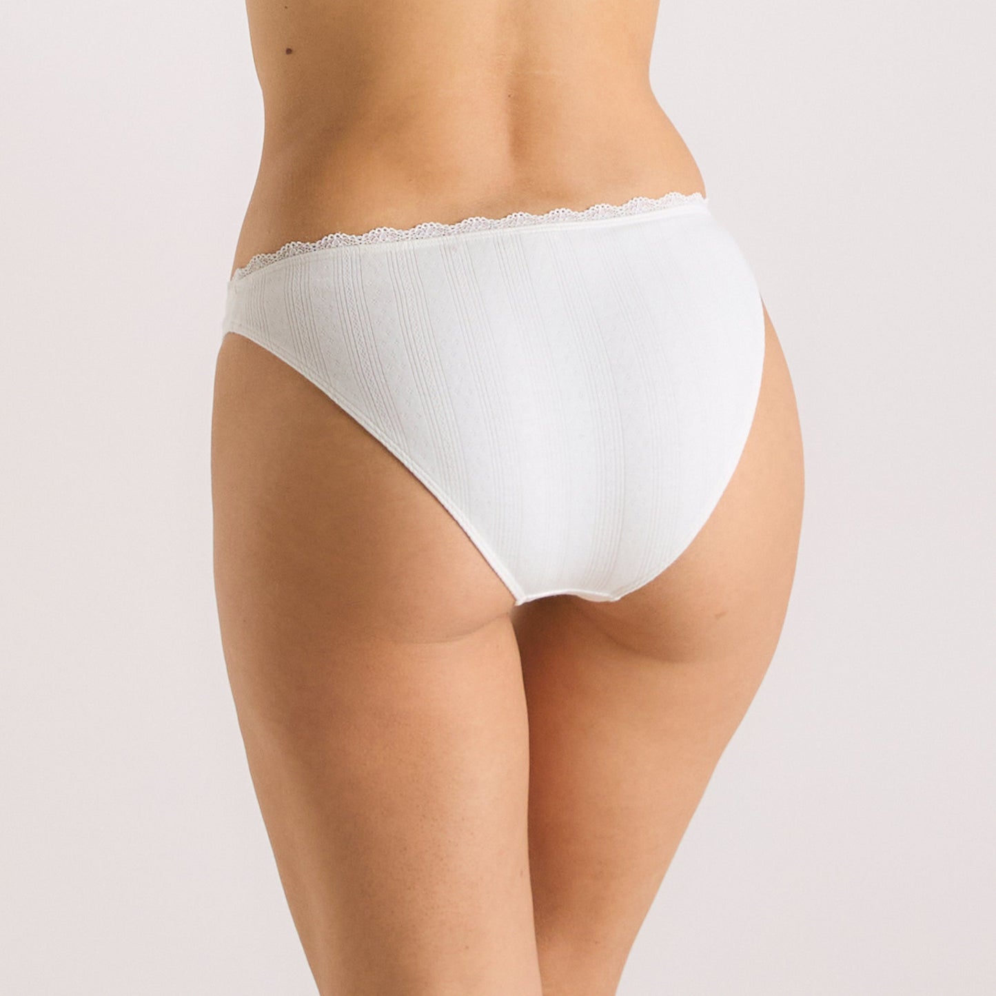 Pointelle Briefs - Cream