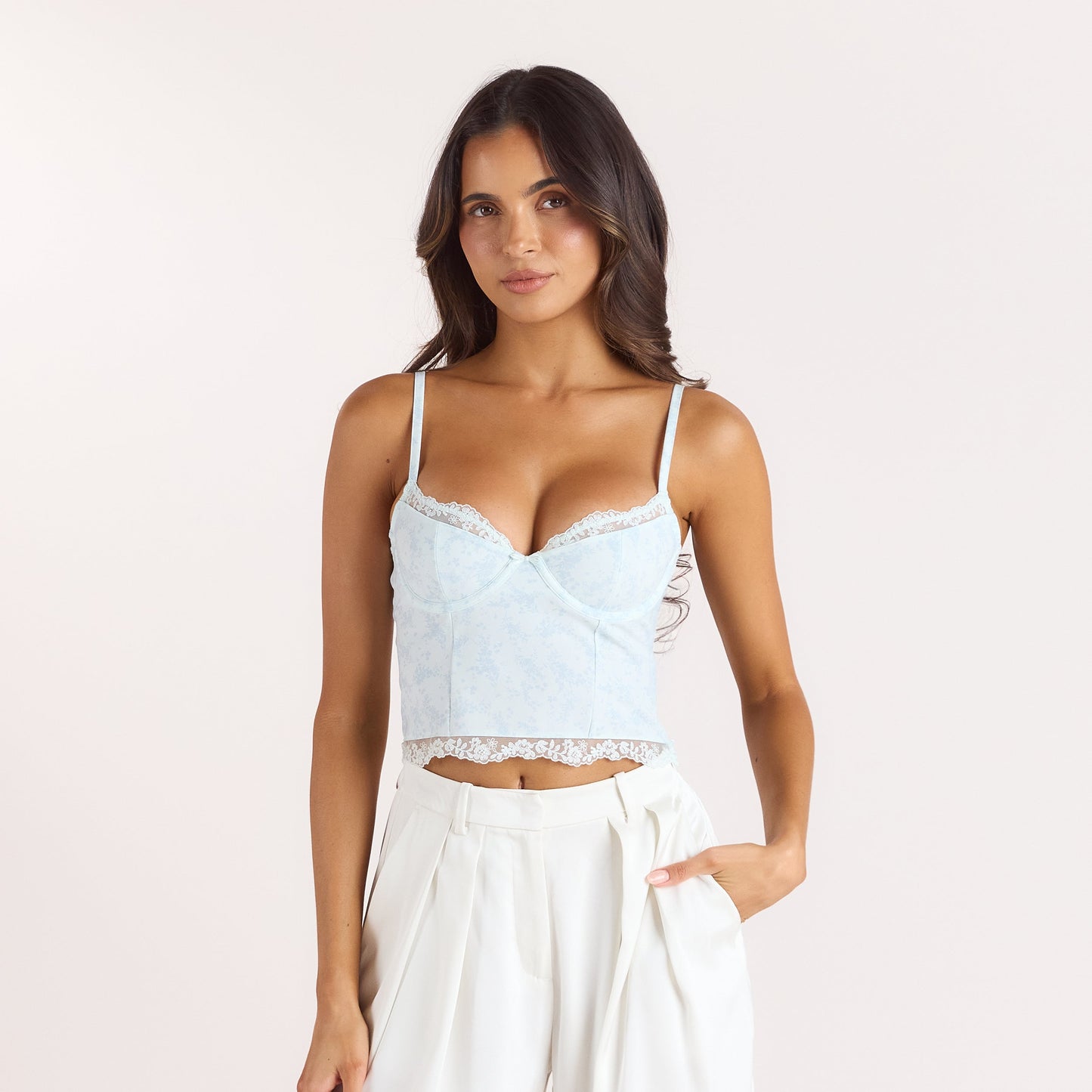 Wired Cami Top - Blue