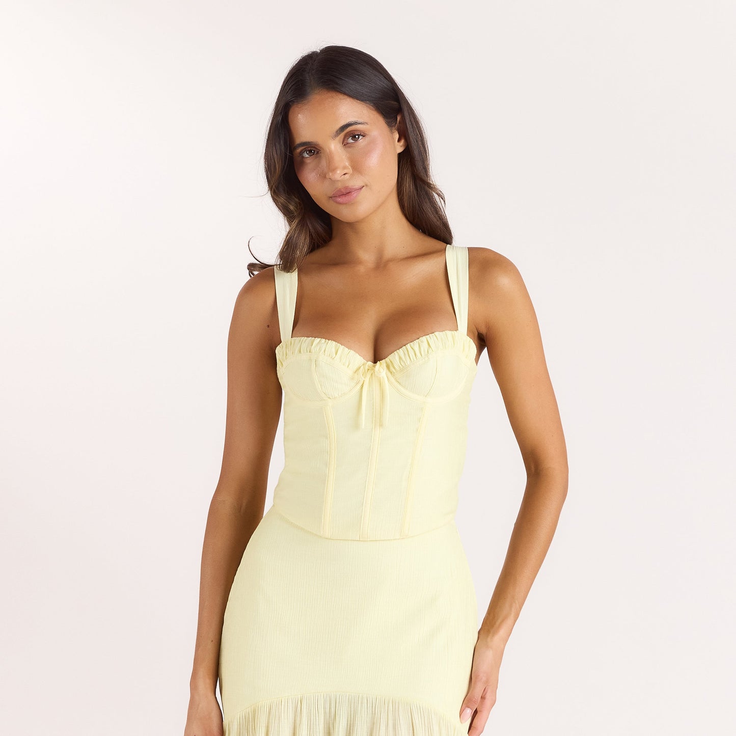 Wired Corset Top - Lemon