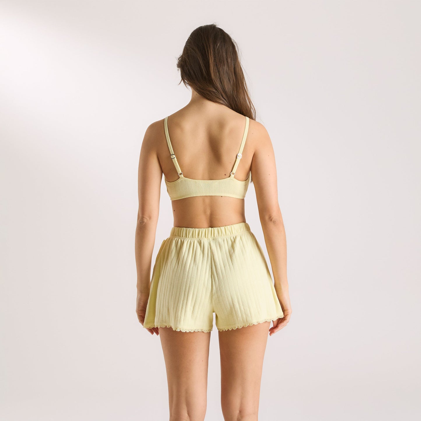 Pointelle Bralette - Buttercup Yellow