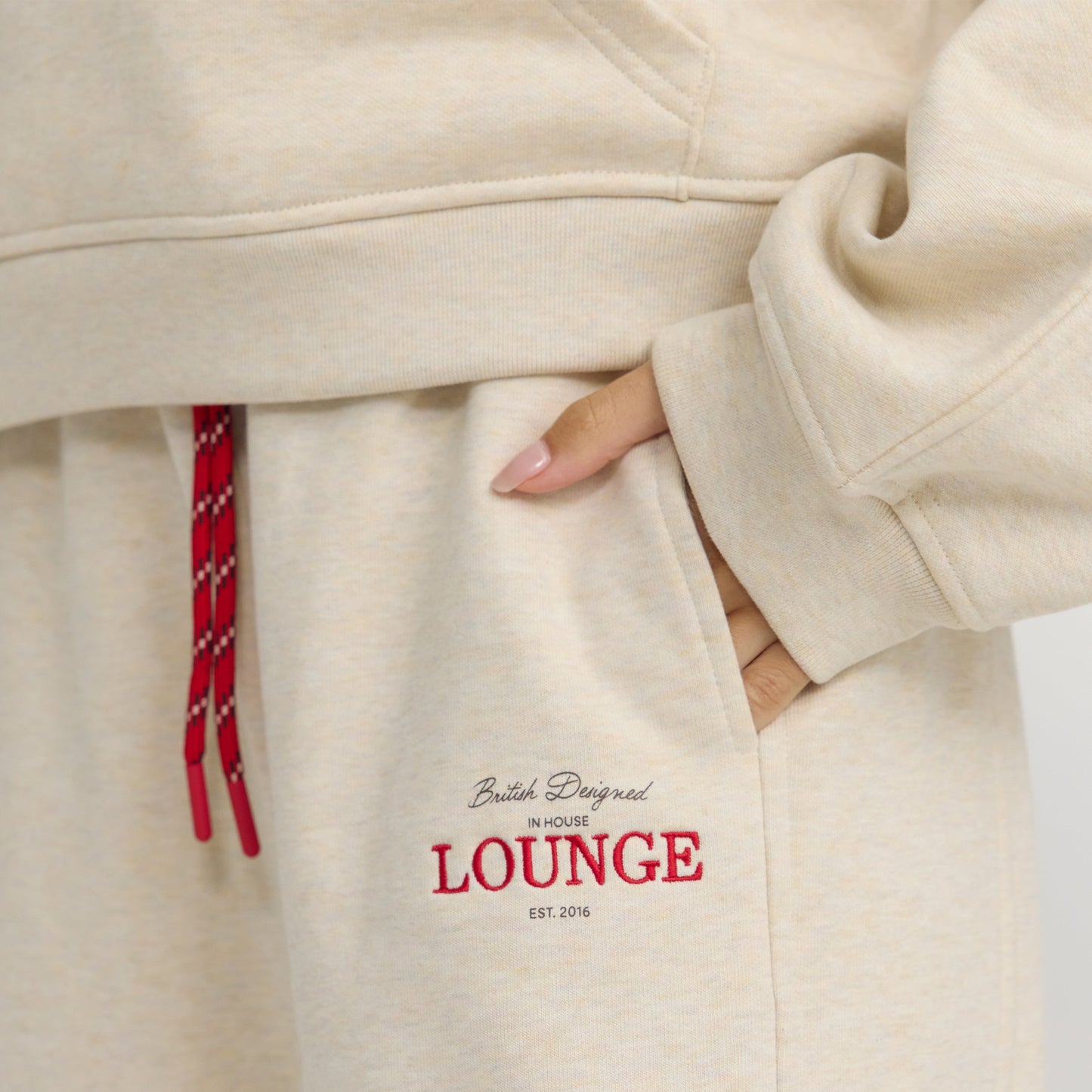 Straight-Leg Sweatpants - Oat Marl