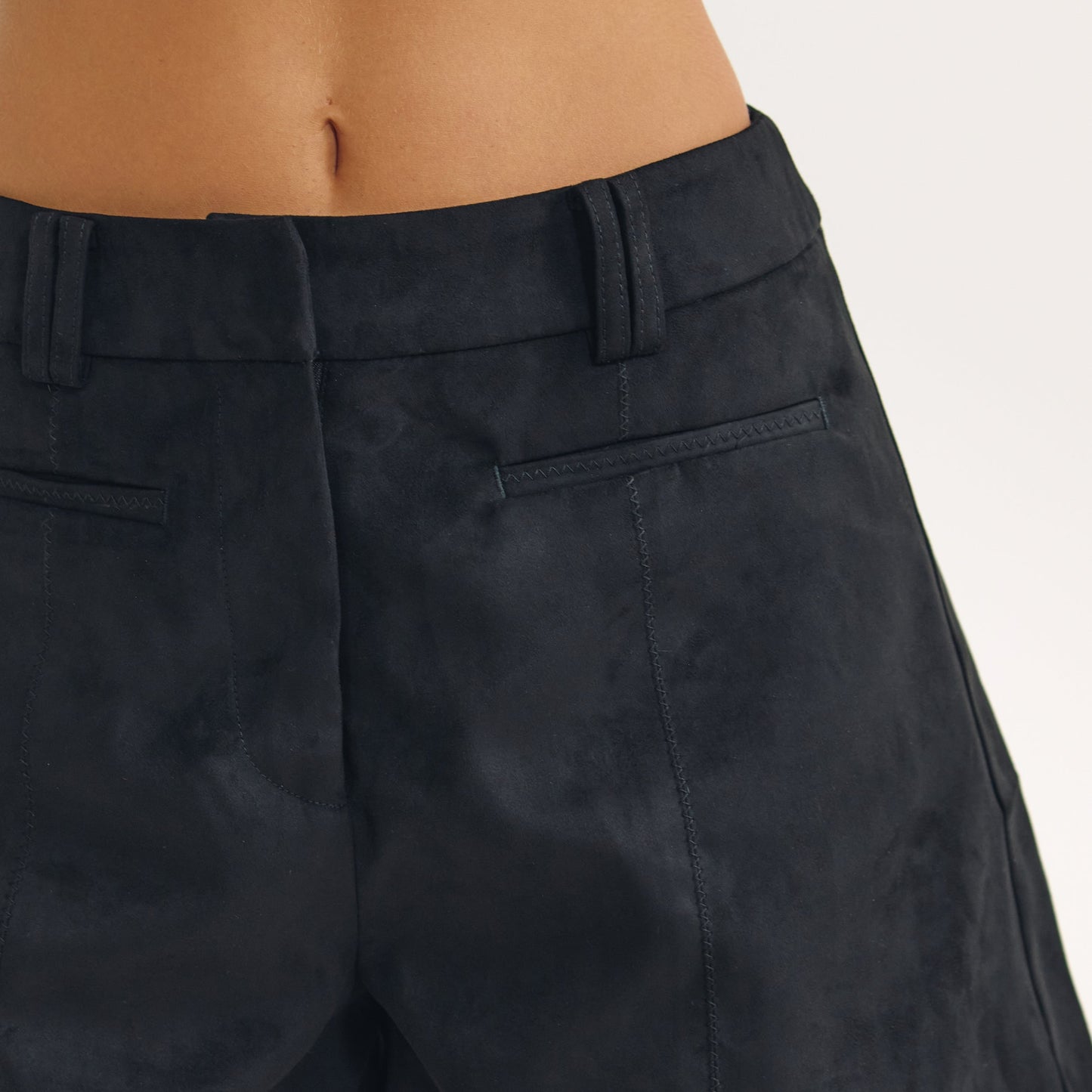 Suedette Shorts - Black
