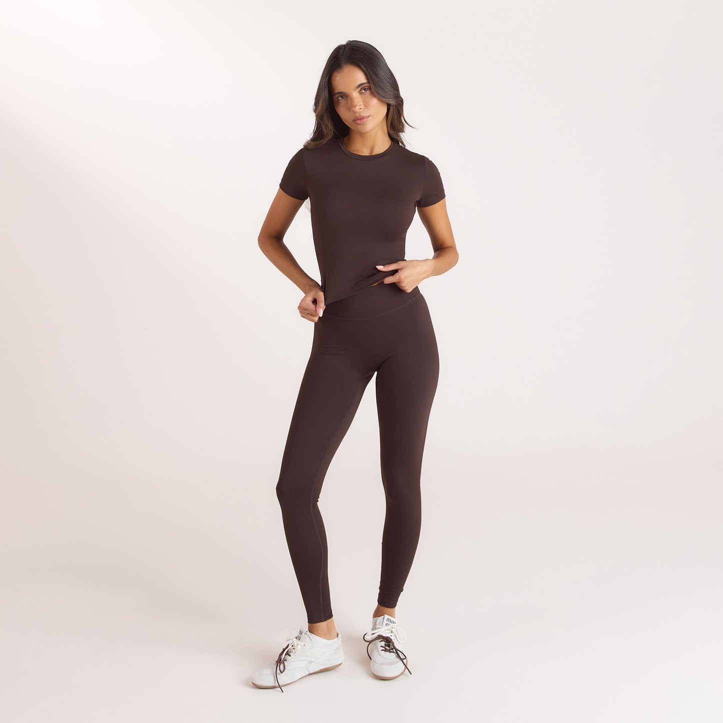 Classic Fitted Top - Coffee Bean