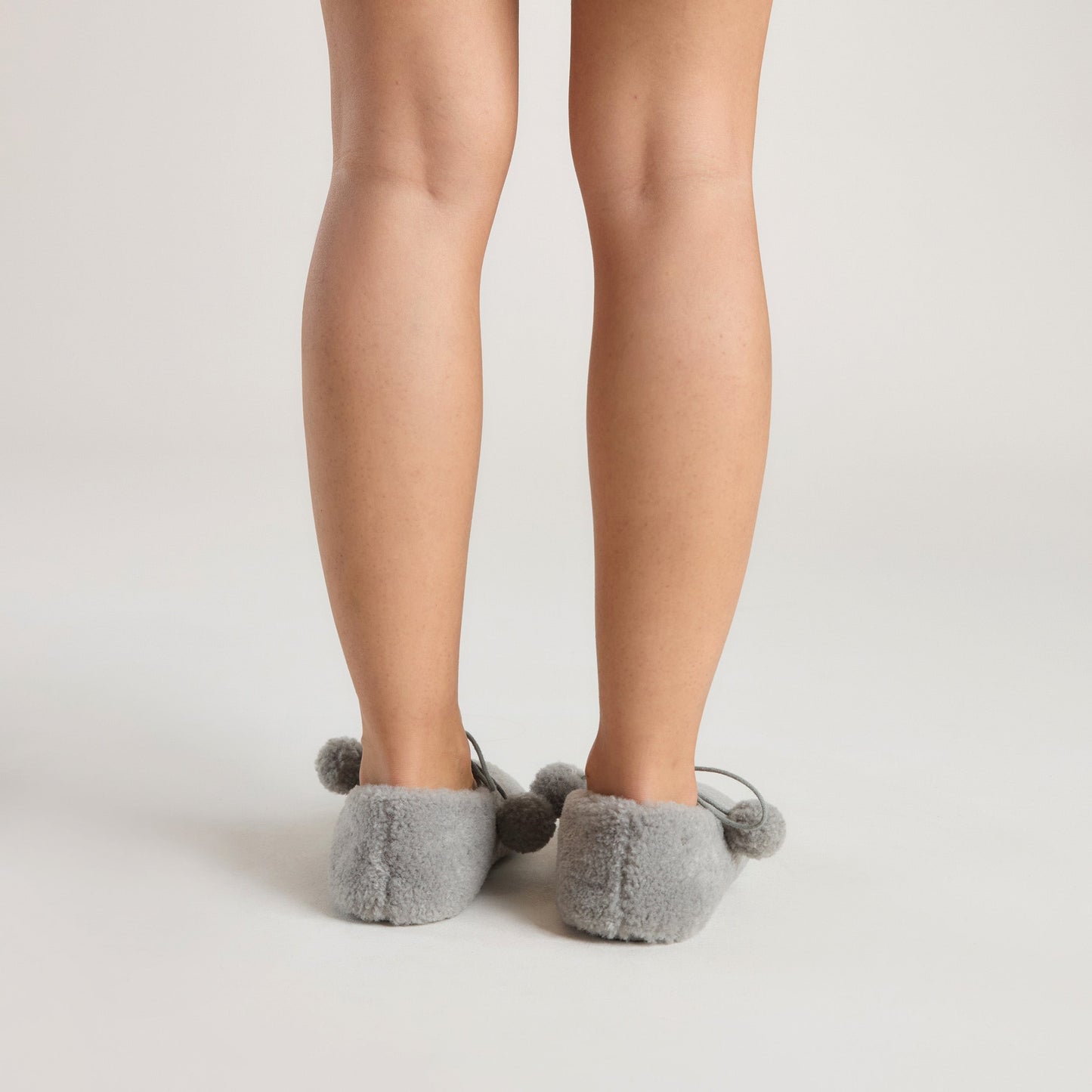 Poppy Ballet Slippers - Grey