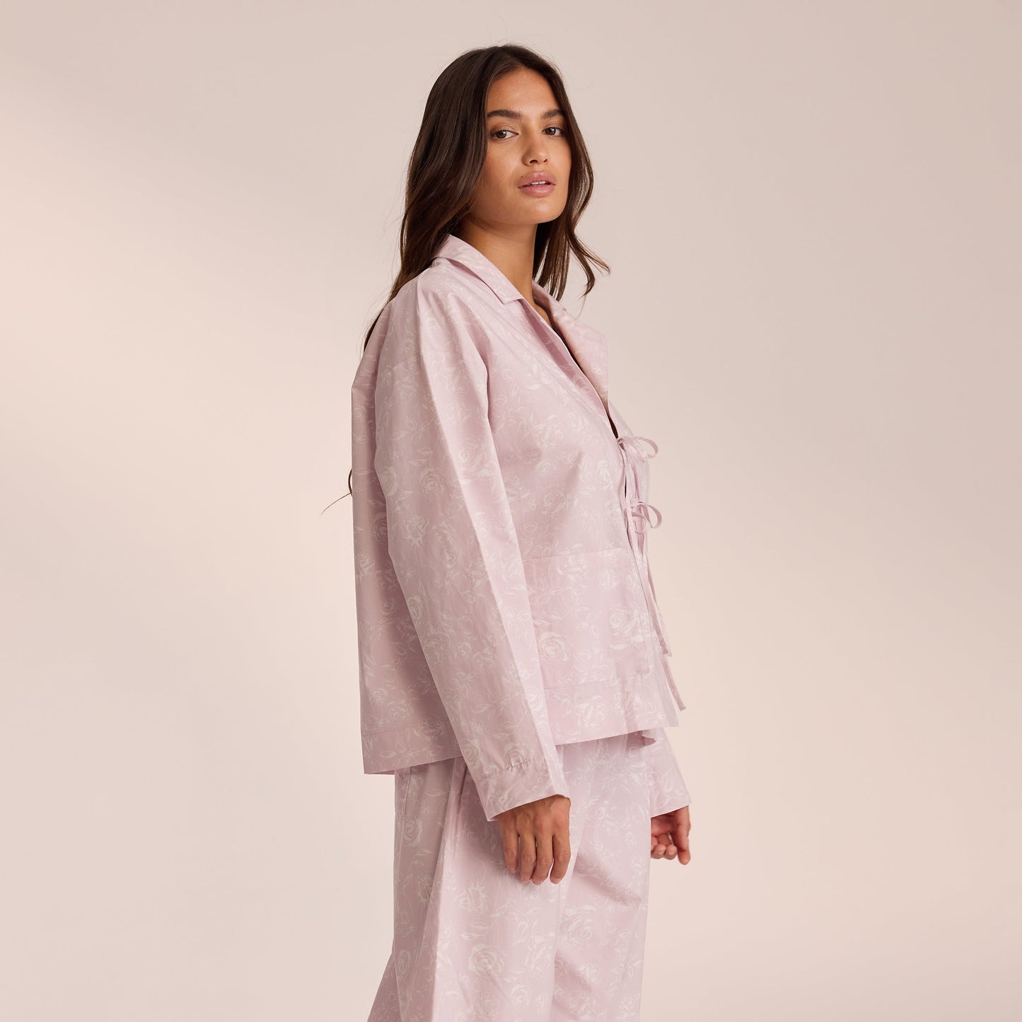 Cotton Pajama Shirt - Lilac