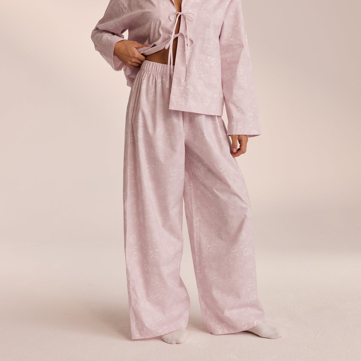 Cotton Pajama Pants - Lilac