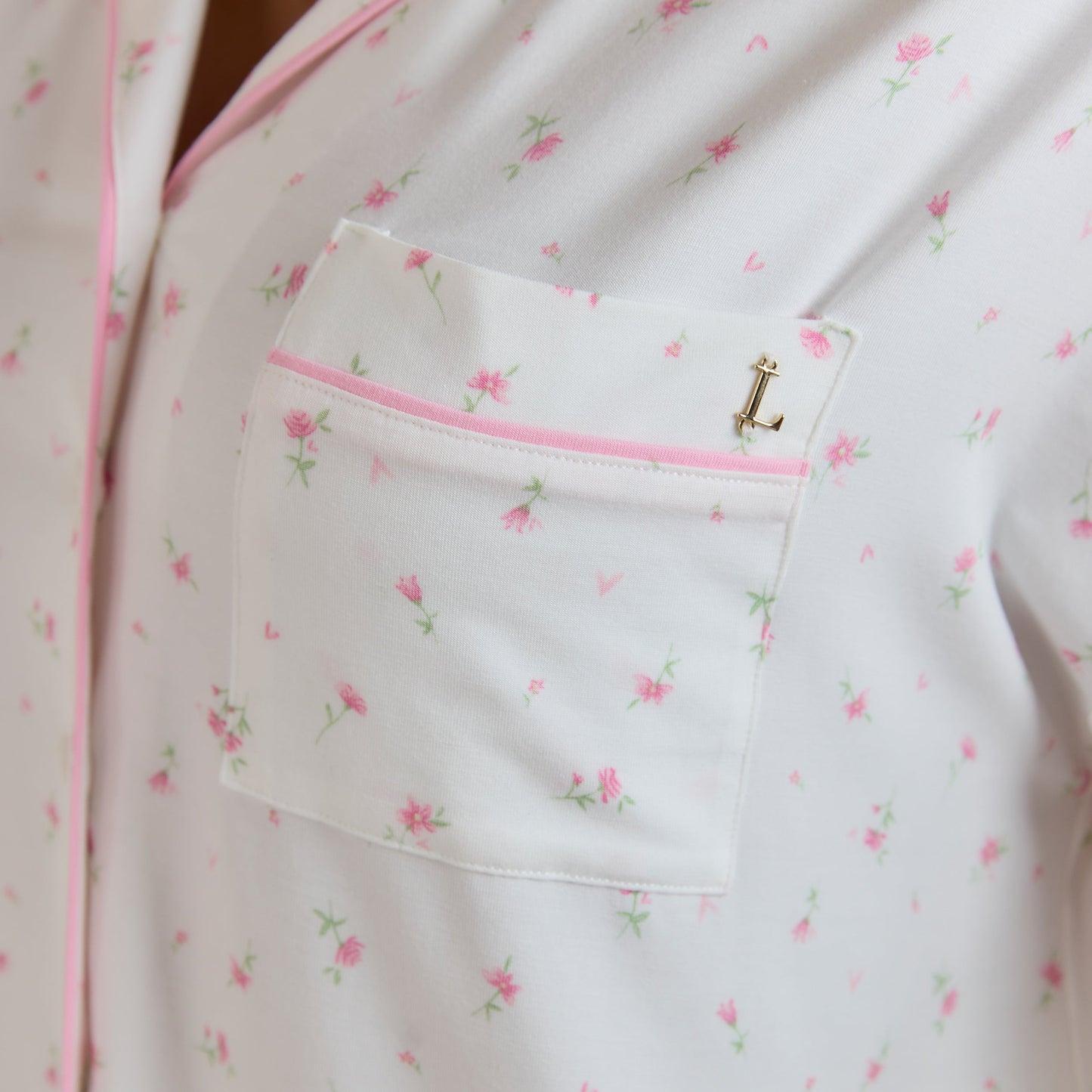 Modal Pajama Shirt - Floral Print