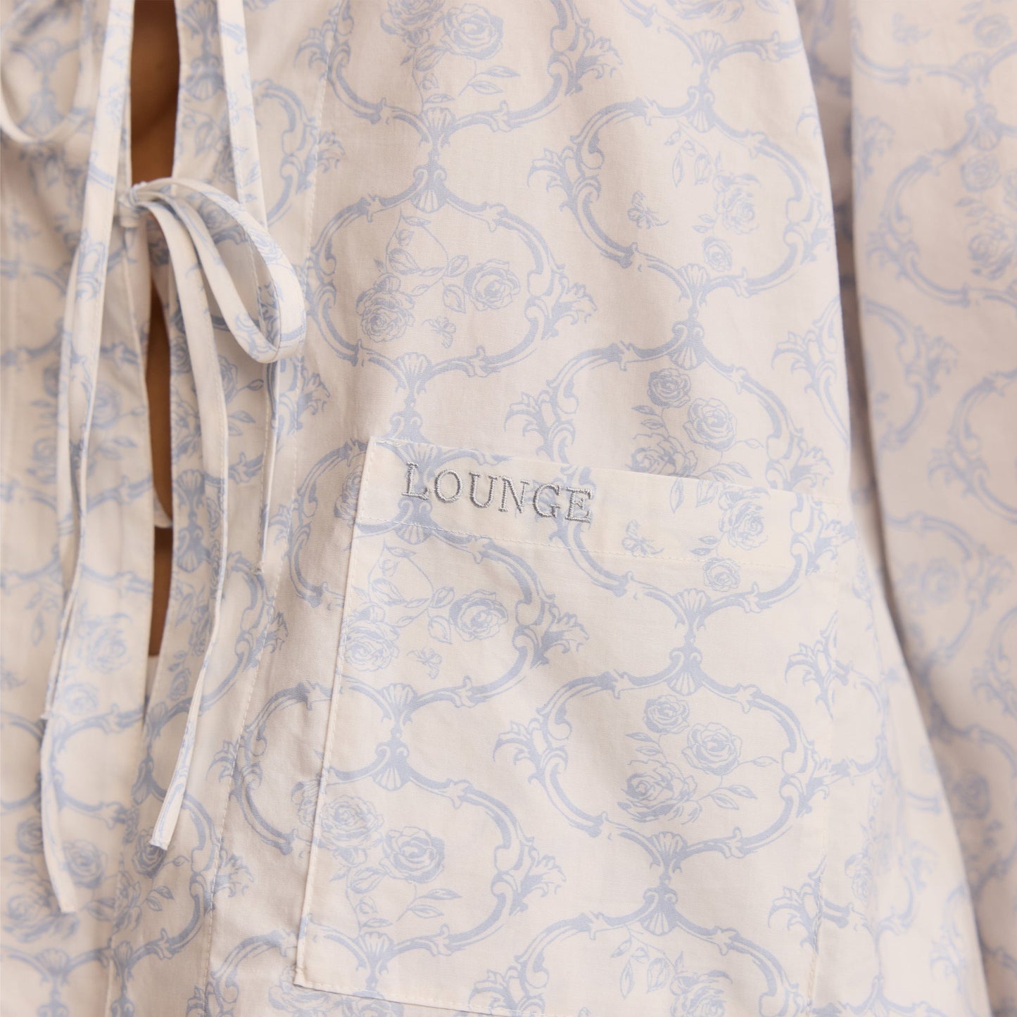 Cotton Pajama Shirt - Blue