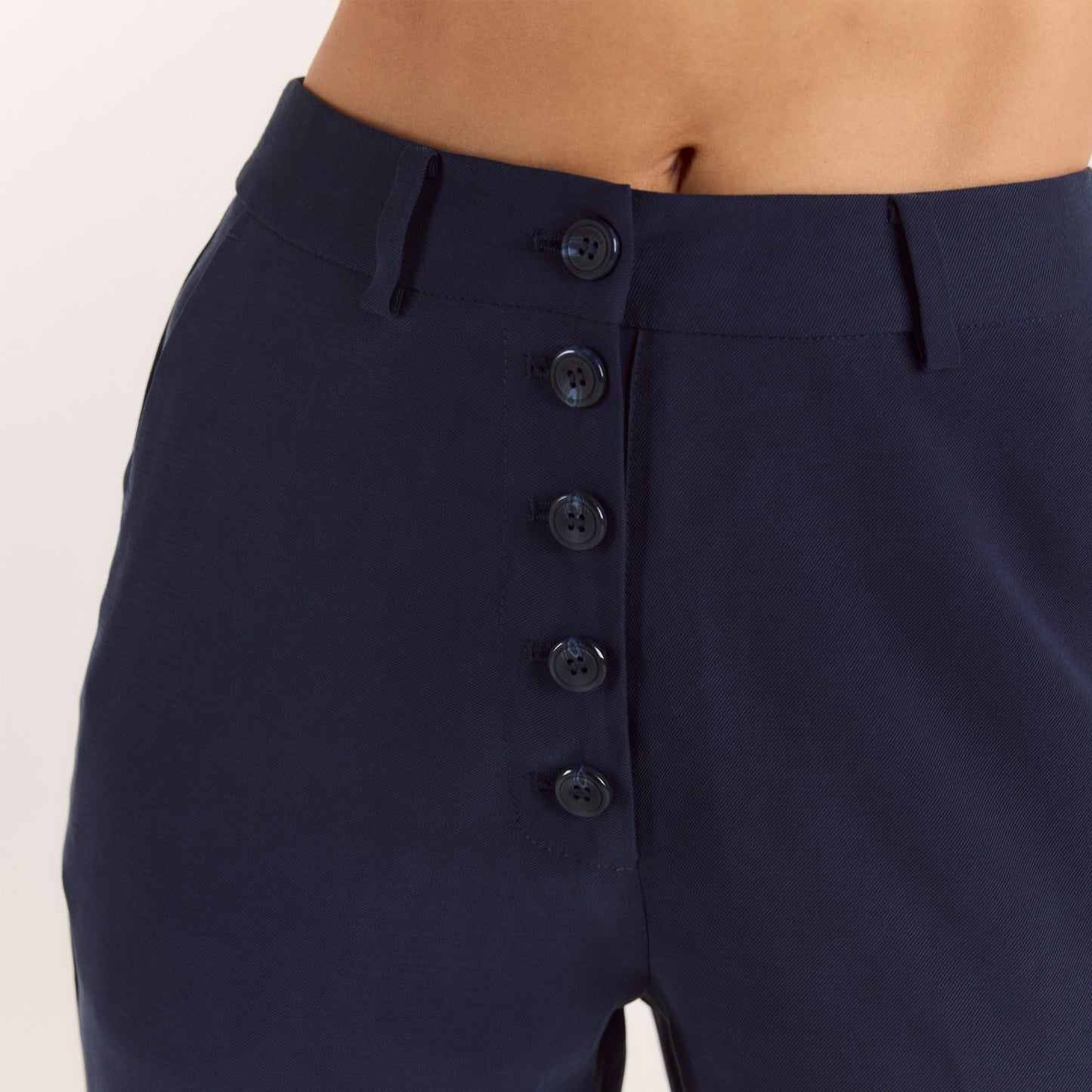 90s Straight-Leg Pants - Navy