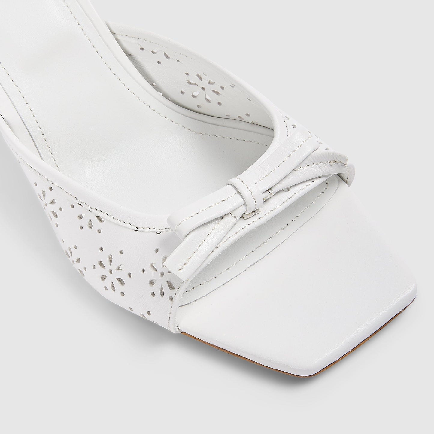 Capri Kitten Heels - White