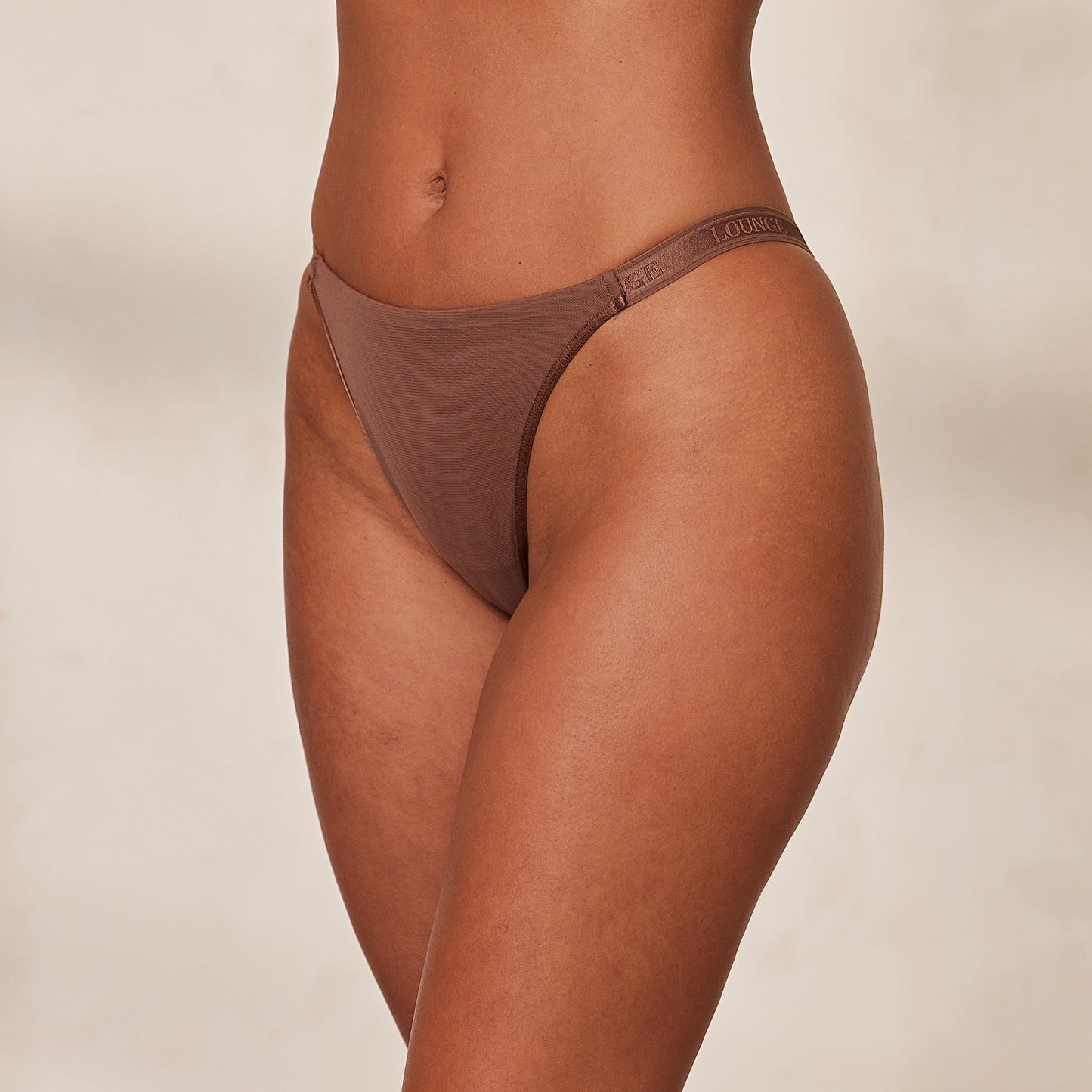 Smooth Mesh Briefs - Chestnut