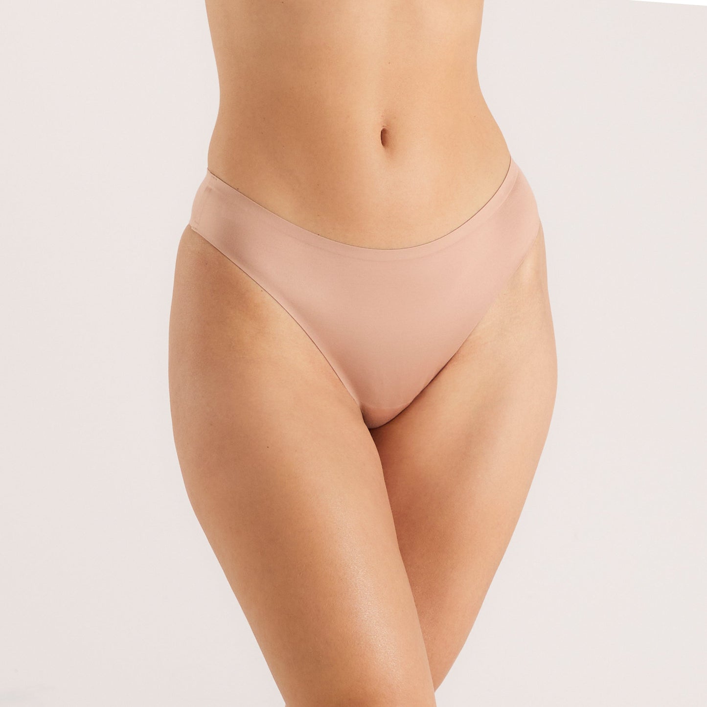 Seamless Bonded Brazilian Briefs (3-Pack) - Honey