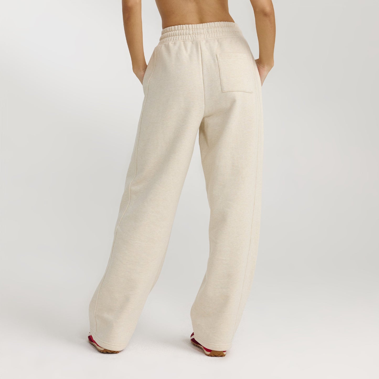 Straight-Leg Sweatpants - Oat Marl