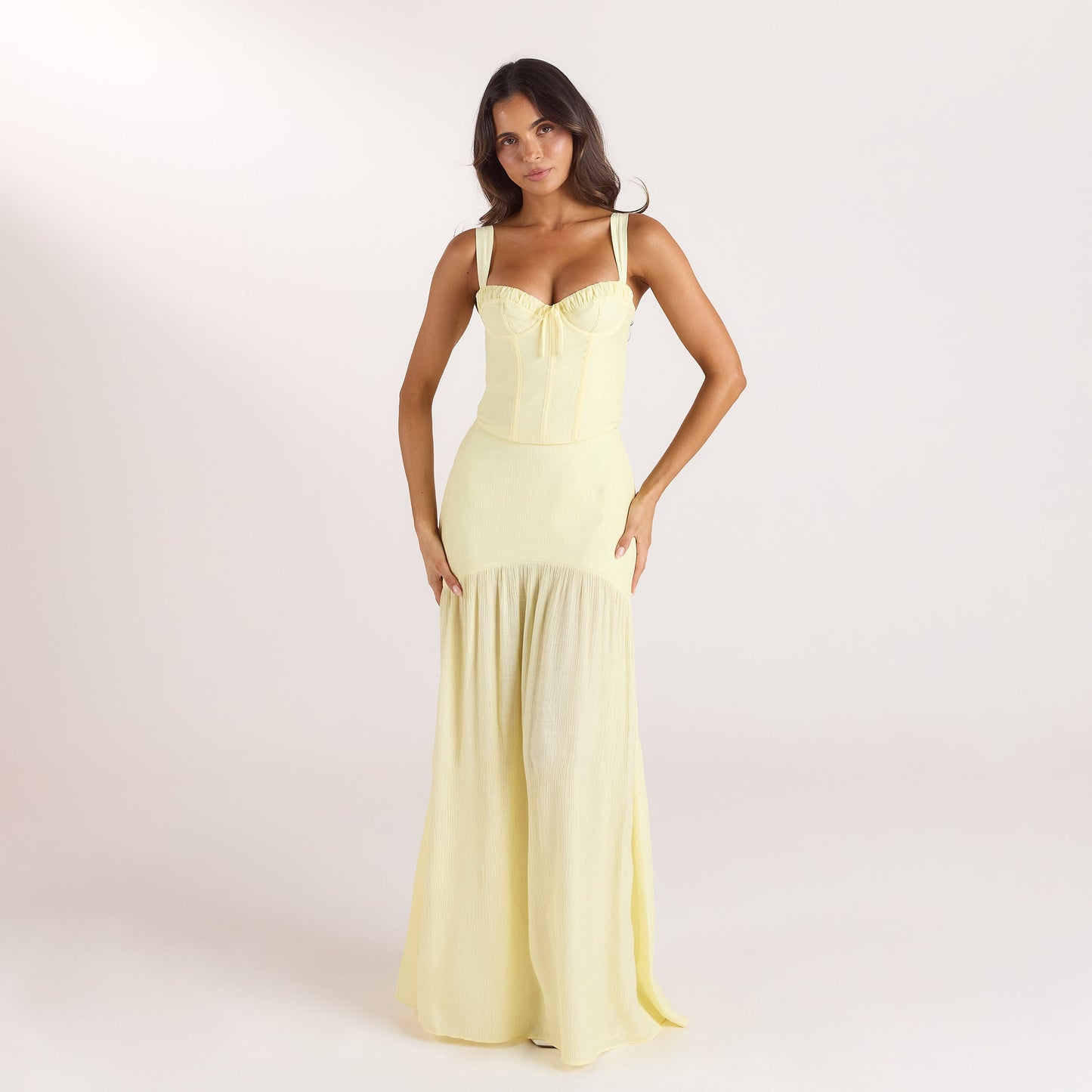 Wired Corset Top - Lemon