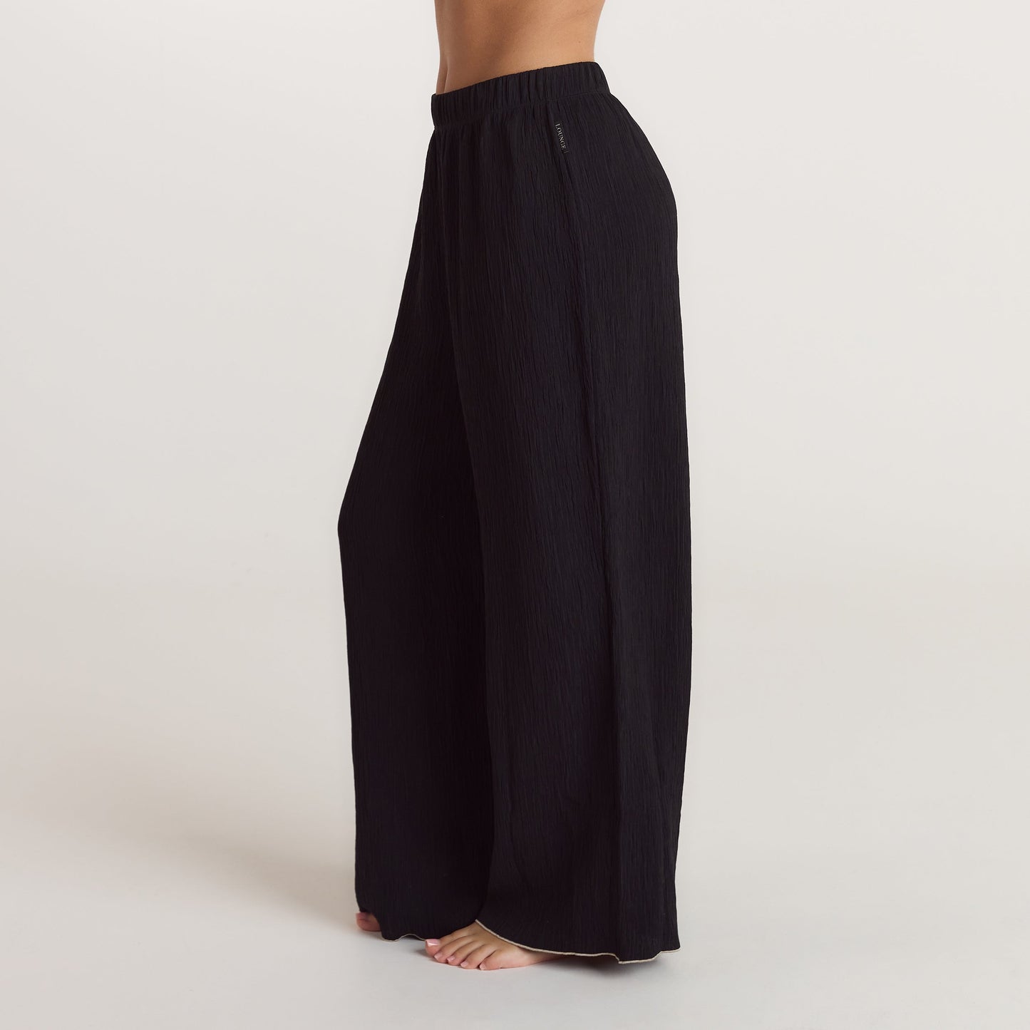 Crinkle Pajama Pants - Black