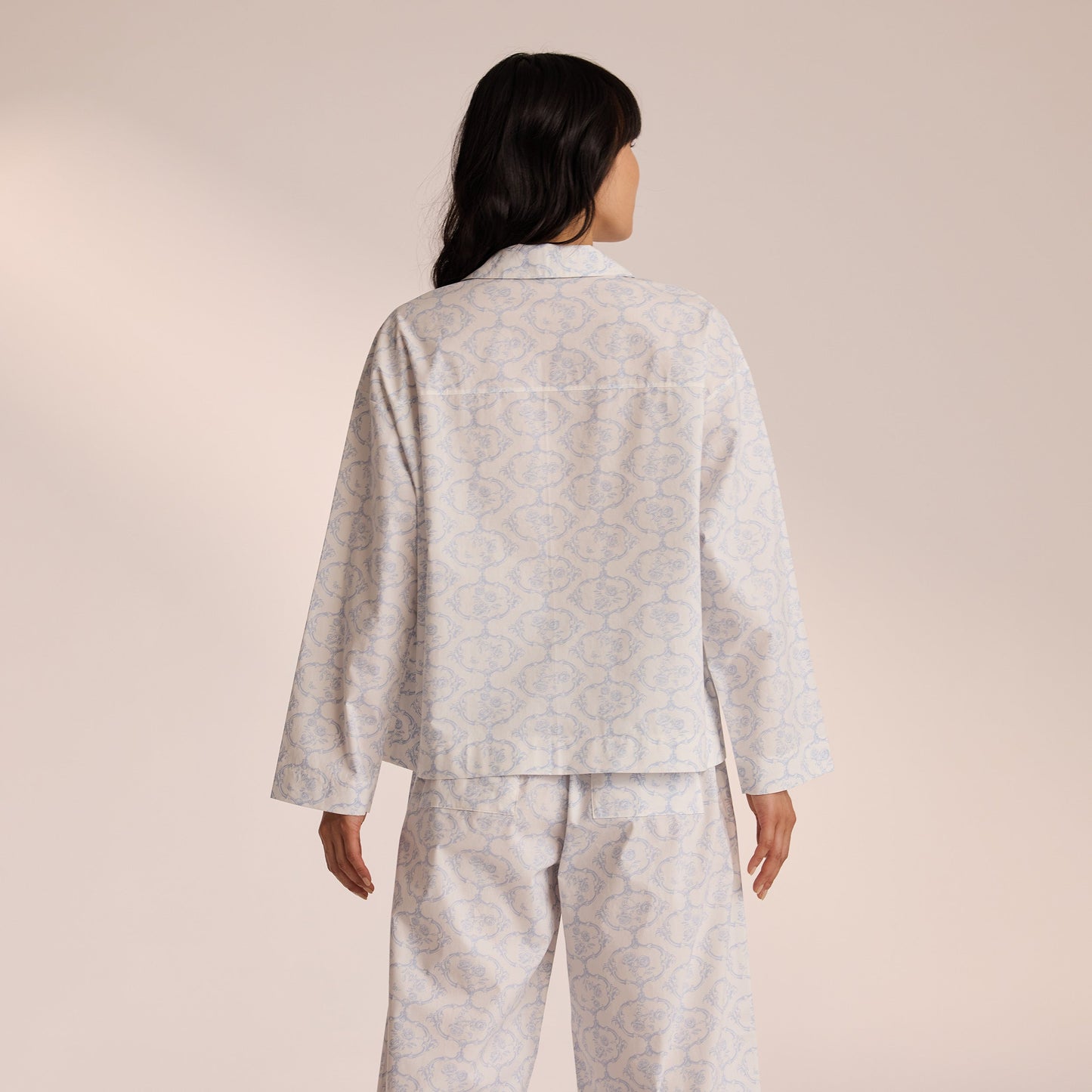 Cotton Pajama Shirt - Blue