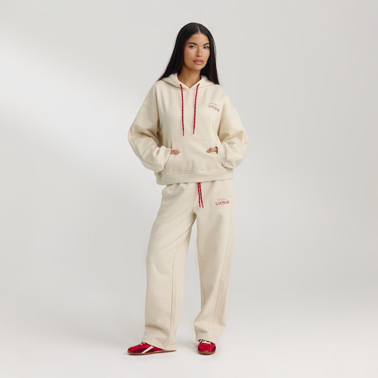 Straight-Leg Sweatpants - Oat Marl