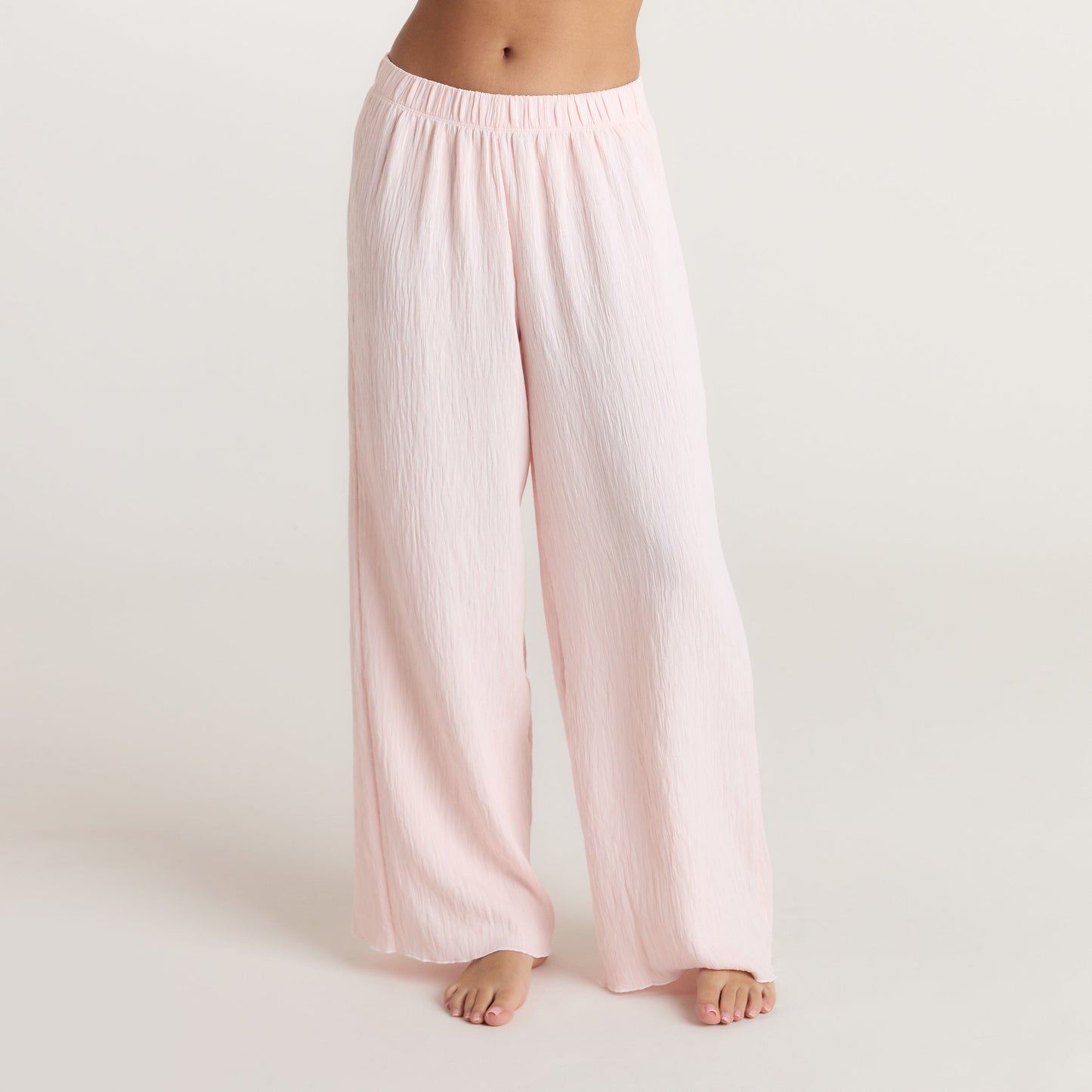 Crinkle Pajama Pants - Pink