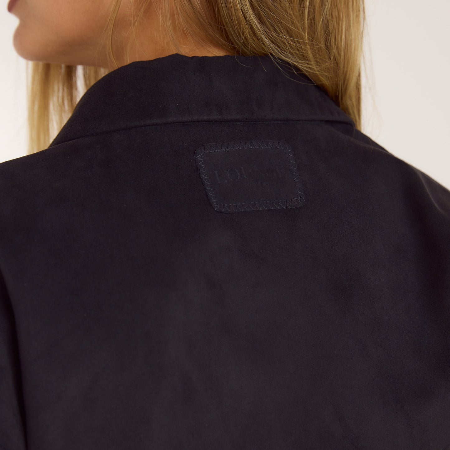 Suedette Blazer - Black