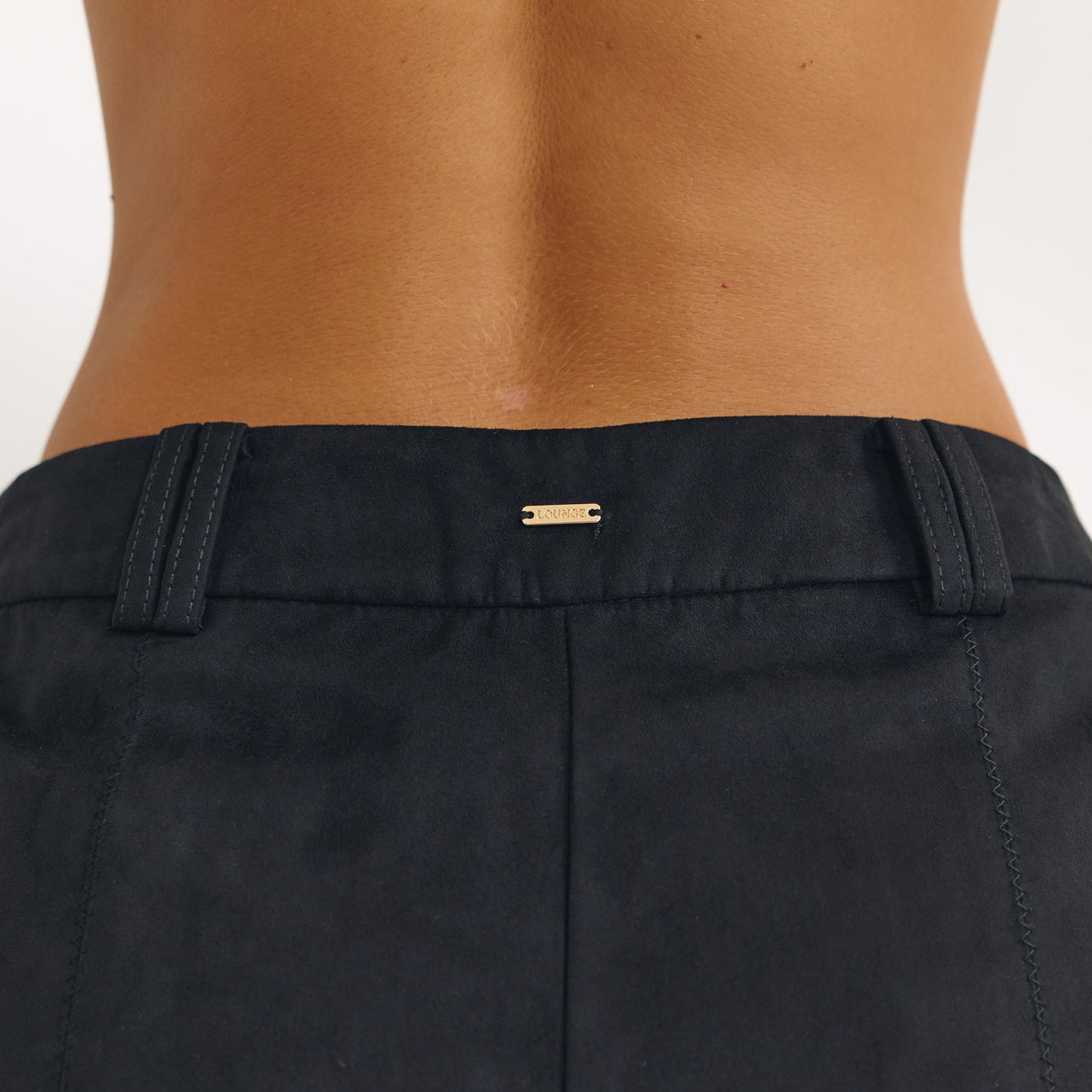 Suedette Shorts - Black