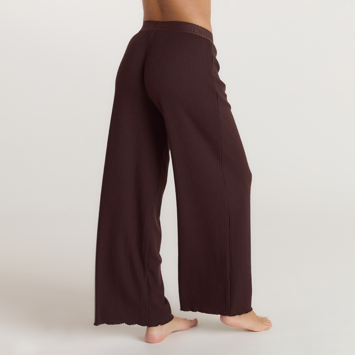 Soft Waffle Pajama Bottoms - Dark Chocolate