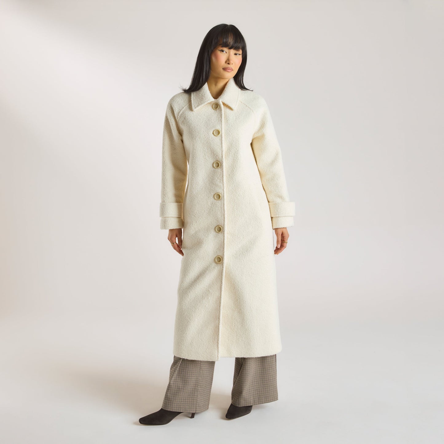 Shearling Coat - Cream