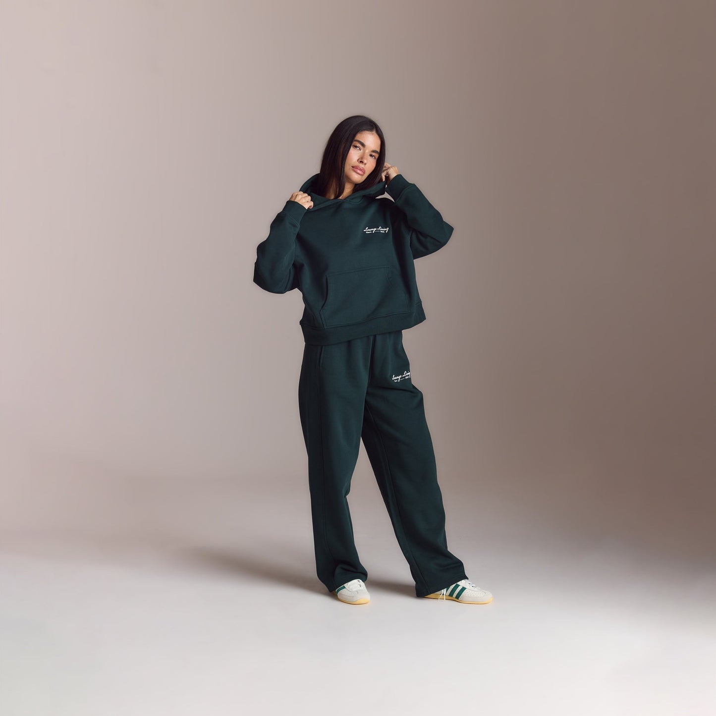 Lounge Living Hoodie - Forest Green