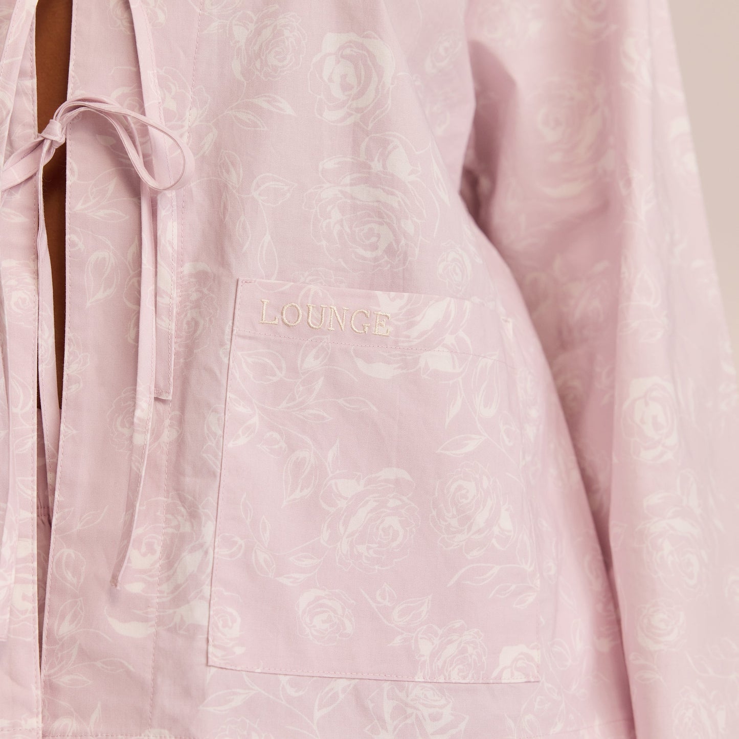 Cotton Pajama Shirt - Lilac