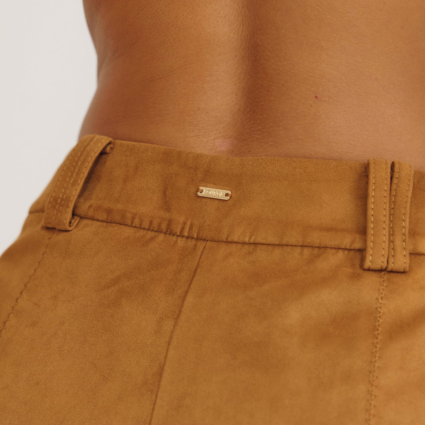 Suedette Shorts - Tan
