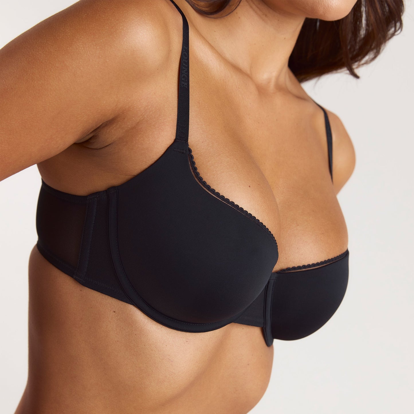 Comfort Balconette Bra - Black