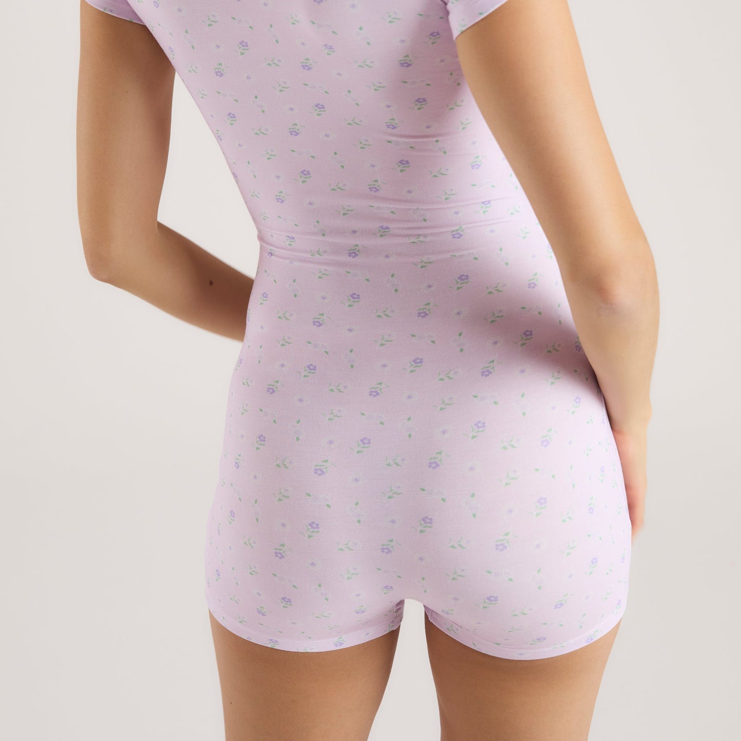Modal Romper - Lilac Floral